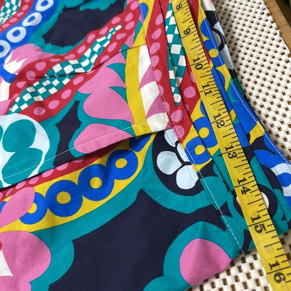 J. Crew Bright Colored Faux Wrap Skirt - Sz 10 - Picture 8 of 9